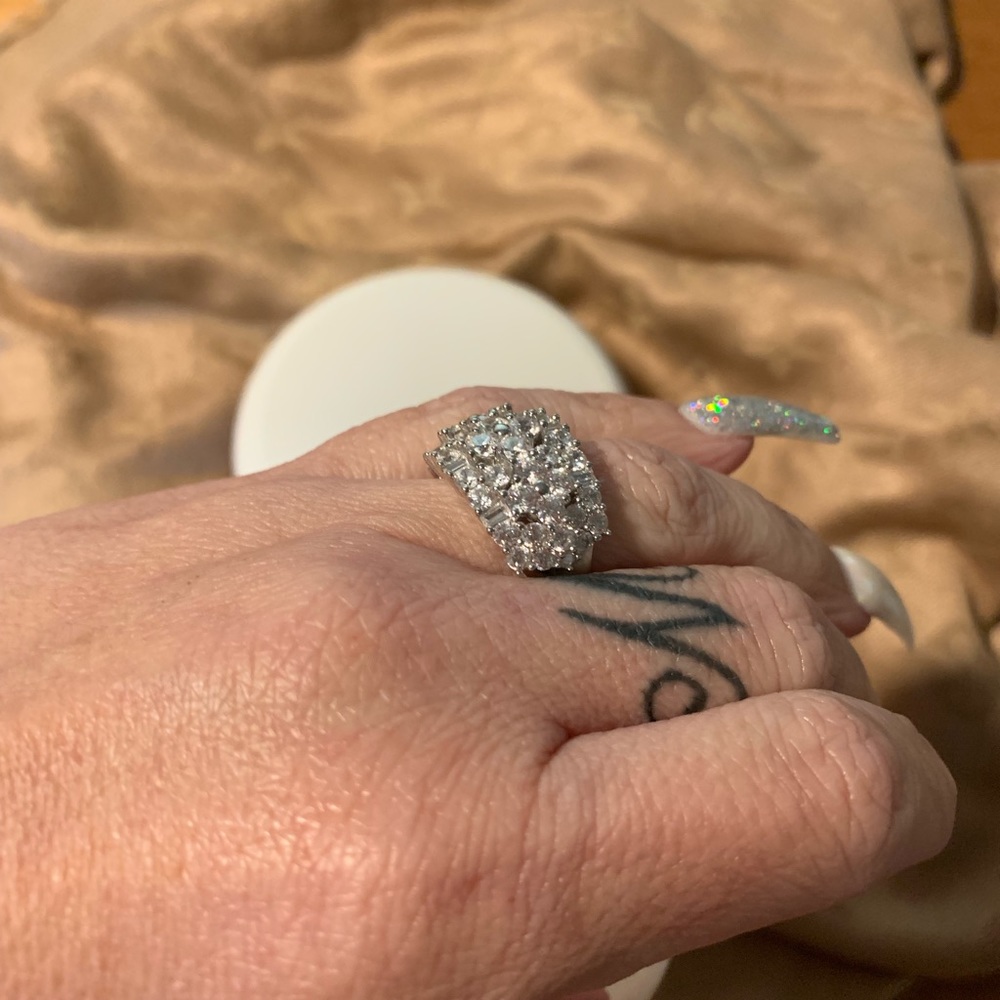 CZ Cocktail Ring - Picture 5 of 5